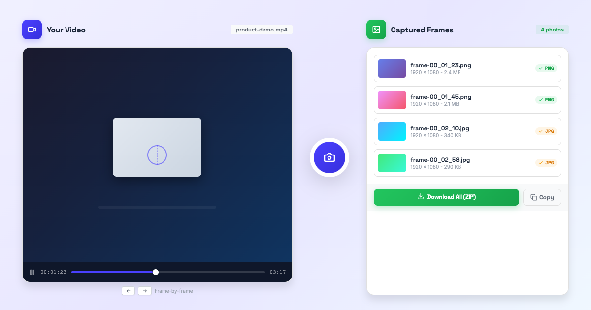 Video Screenshot Tool - Capture Still Photos from Any Clip